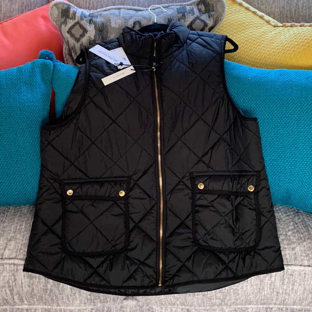 Light & Comfy CLASSIC BLACK VEST by WORKSHOP REPUBLIC CLOTHING